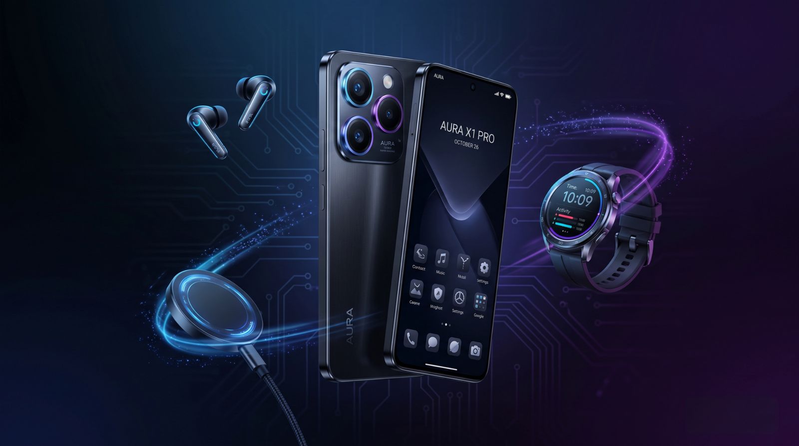 Latest smartphones and wearable tech